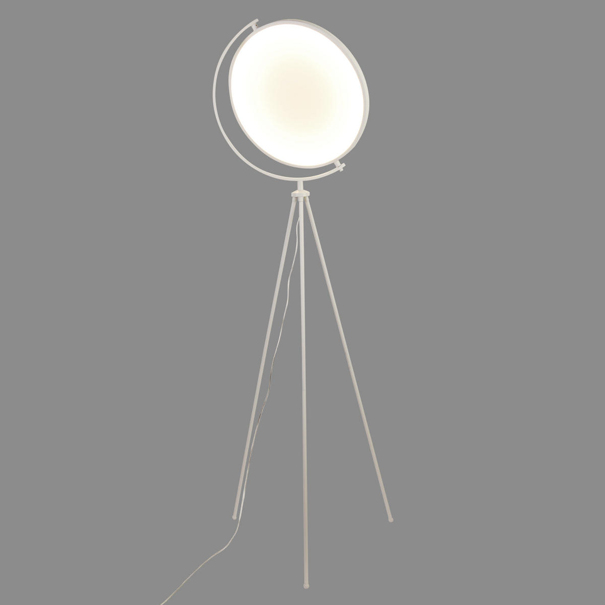 LED-STEHLEUCHTE 41/156 cm    - Weiß, Design, Kunststoff/Textil (41/156cm) - Näve