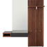 GARDEROBE - Nussbaumfarben/Grau, Design, Glas/Holz (176/211,2/45cm) - Hülsta