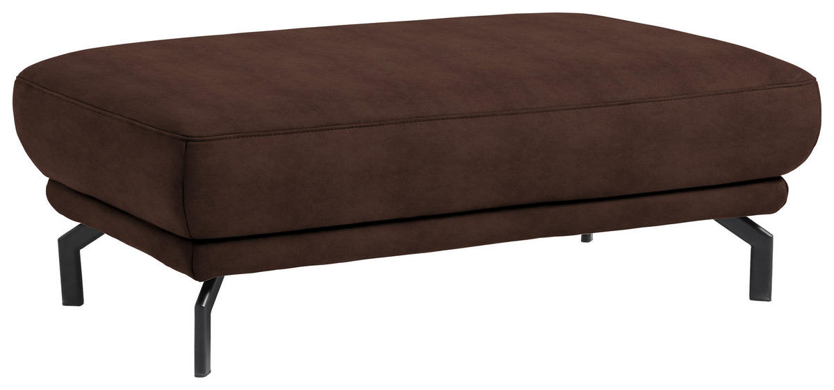 HOCKER in Textil Braun  - Schwarz/Braun, Design, Textil/Metall (127/46/72cm) - Dieter Knoll