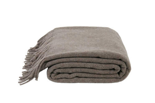 WOHNDECKE zoeppritz since 1828 140/190 cm - Hellbraun/Haselnussfarben, KONVENTIONELL, Textil (140/190cm) - Zoeppritz