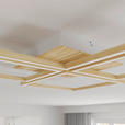 LED-DECKENLEUCHTE 75,5/75,5/5 cm   - Weiß, LIFESTYLE, Holz/Metall (75,5/75,5/5cm) - Novel