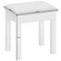 HOCKER Webstoff Kiefer massiv Grau, Weiß - Weiß/Grau, LIFESTYLE, Holz/Textil (40/45/30cm) - Landscape