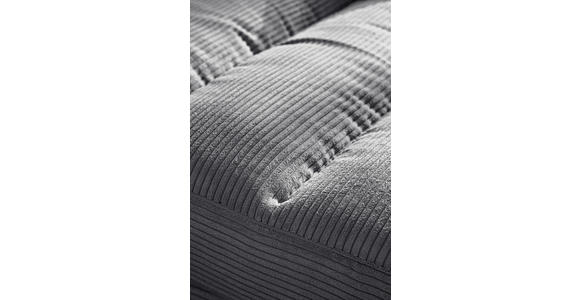HOCKERBANK 90/83/125 cm Cord Dunkelgrau Metall - Dunkelgrau/Schwarz, Design, Textil/Metall (90/83/125cm) - Dieter Knoll