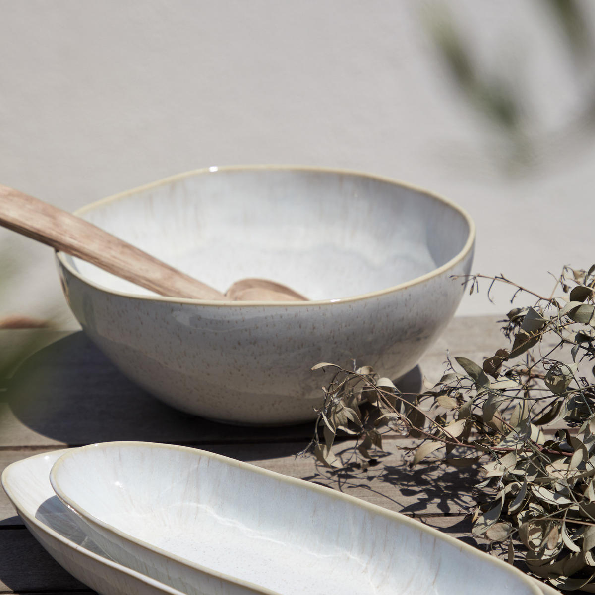 SALATSCHÜSSEL  EIVISSA  - Creme, Basics, Keramik (28/11,7cm) - Costa Nova