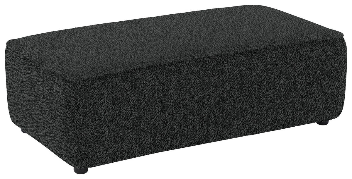 ECKSOFA in Flachgewebe Anthrazit  341/164 cm  - Anthrazit/Schwarz, Design, Kunststoff/Textil (341/164cm) - W.Schillig