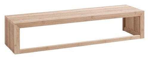 WANDGARDEROBE in Bambus vollmassiv Naturfarben - Naturfarben, Design, Holz (94,5/20/27cm) - MID.YOU