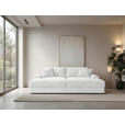 BIGSOFA  in Cord Perlmutt  - Perlmutt/Schwarz, MODERN, Kunststoff/Textil (234/93/190cm) - Carryhome