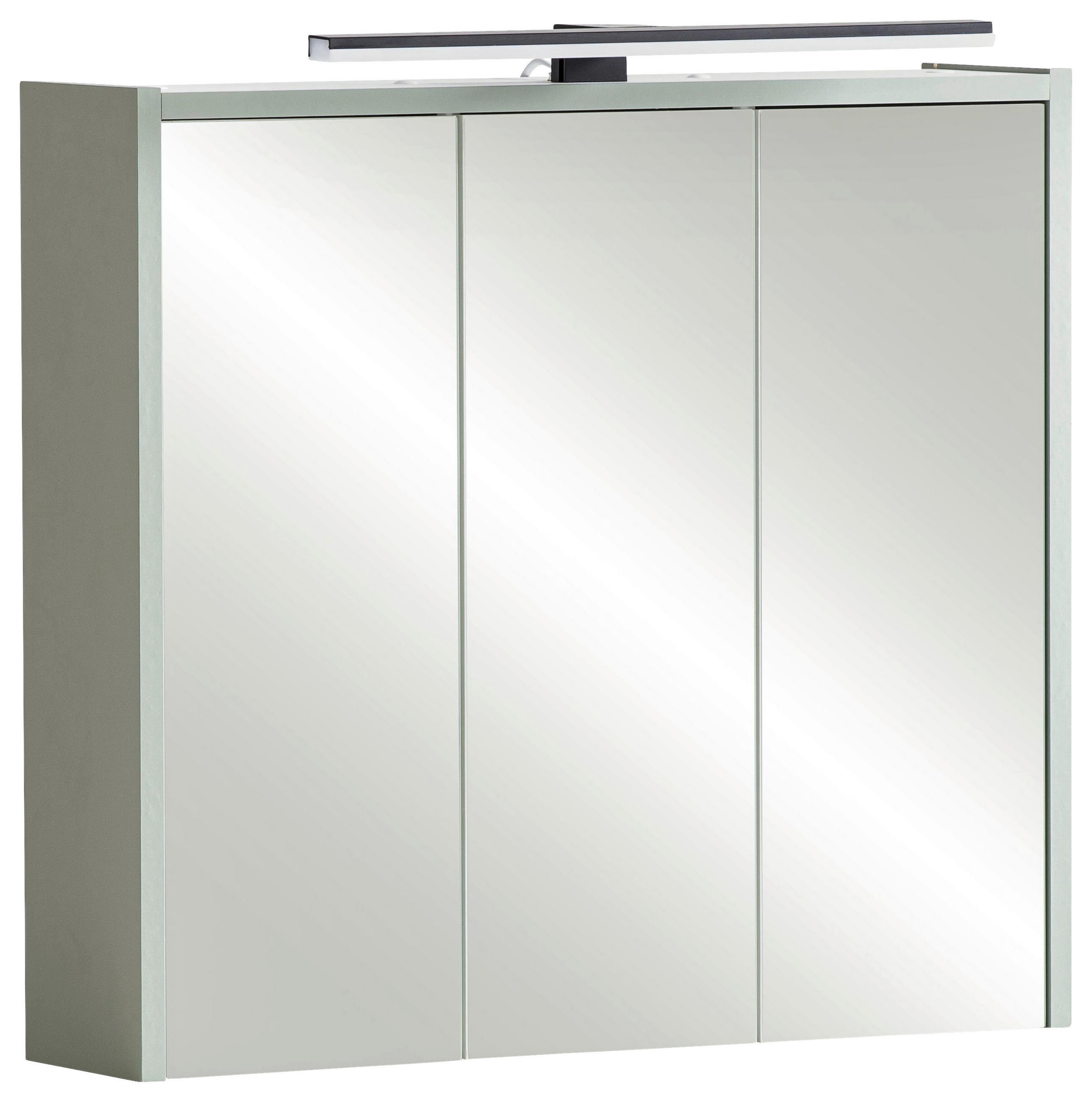 SPIEGELSCHRANK 65/62,7/16 cm  - Pastellgrün/Hellgrün, KONVENTIONELL, Glas/Holzwerkstoff (65/62,7/16cm) - Stylife