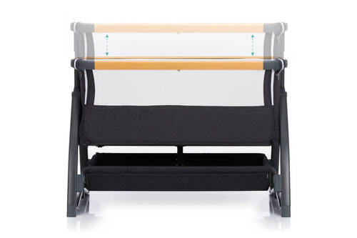 BEISTELLBETT Scandic 94/59/84 cm  - Dunkelgrau, Basics, Kunststoff/Textil (94/59/84cm) - Fillikid