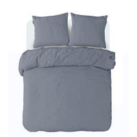 BETTWÄSCHE 2-teilig Perkal 135/200 cm  - Blau/Grau, Basics, Textil (135/200cm) - Kayoom