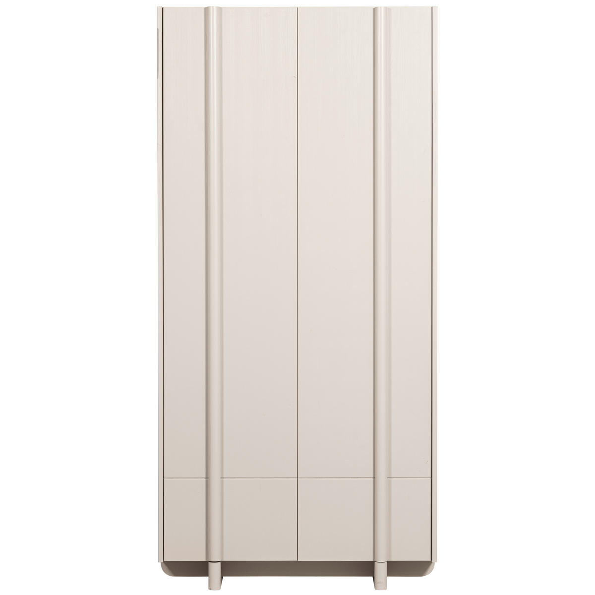 GARDEROBENSCHRANK Basu  in 101/210/46 cm  - Grauweiß, Design, Holz (101/210/46cm) - Livetastic