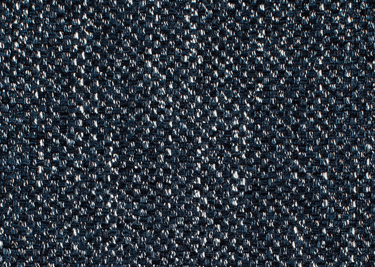 ECKSOFA in Flachgewebe Dunkelblau  - Schwarz/Dunkelblau, Modern, Textil/Metall (203/227cm) - Beldomo System