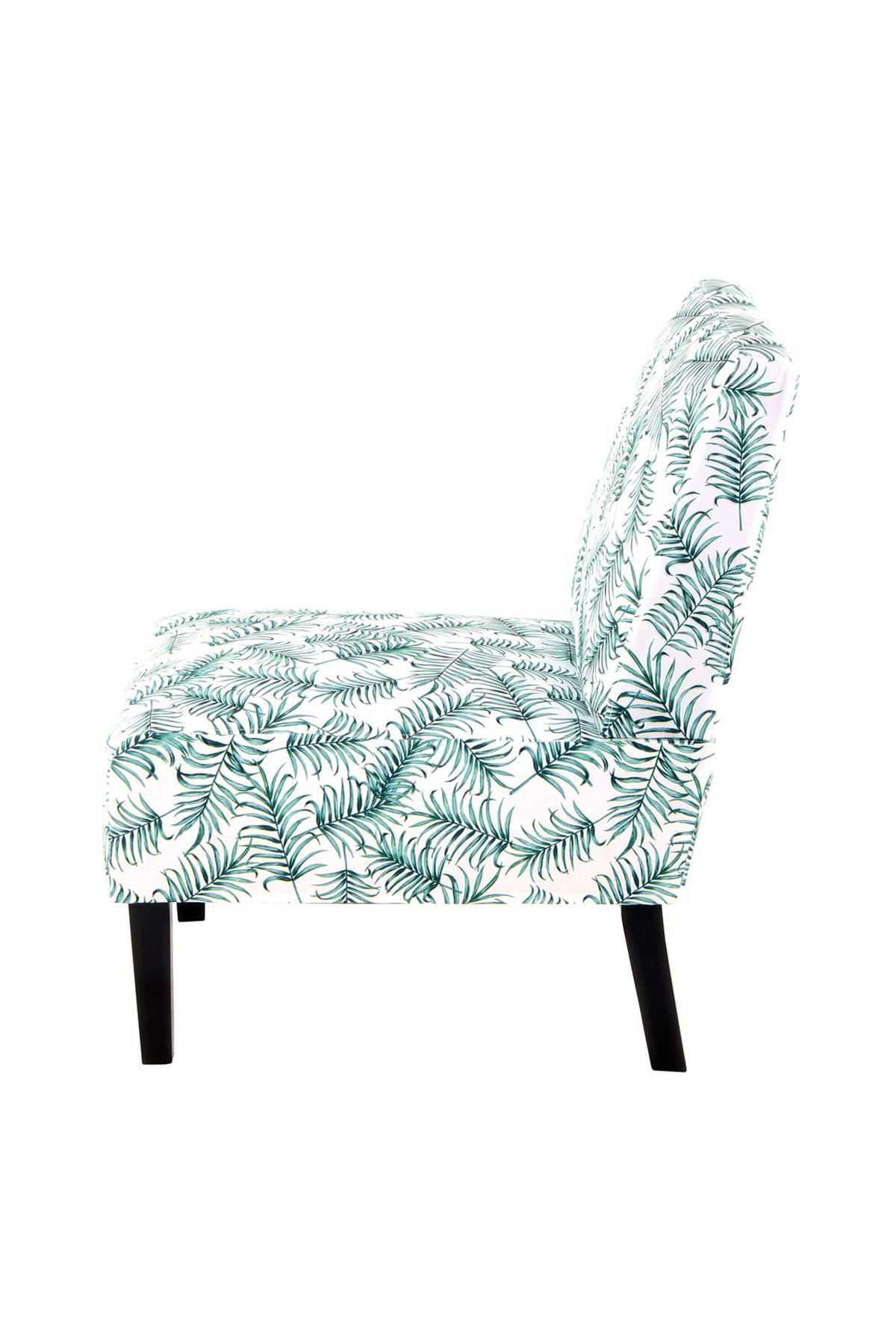 STUHL Flachgewebe Grün, Weiß  - Schwarz/Weiß, Design, Holz/Textil (56/73,5/84cm) - Kayoom