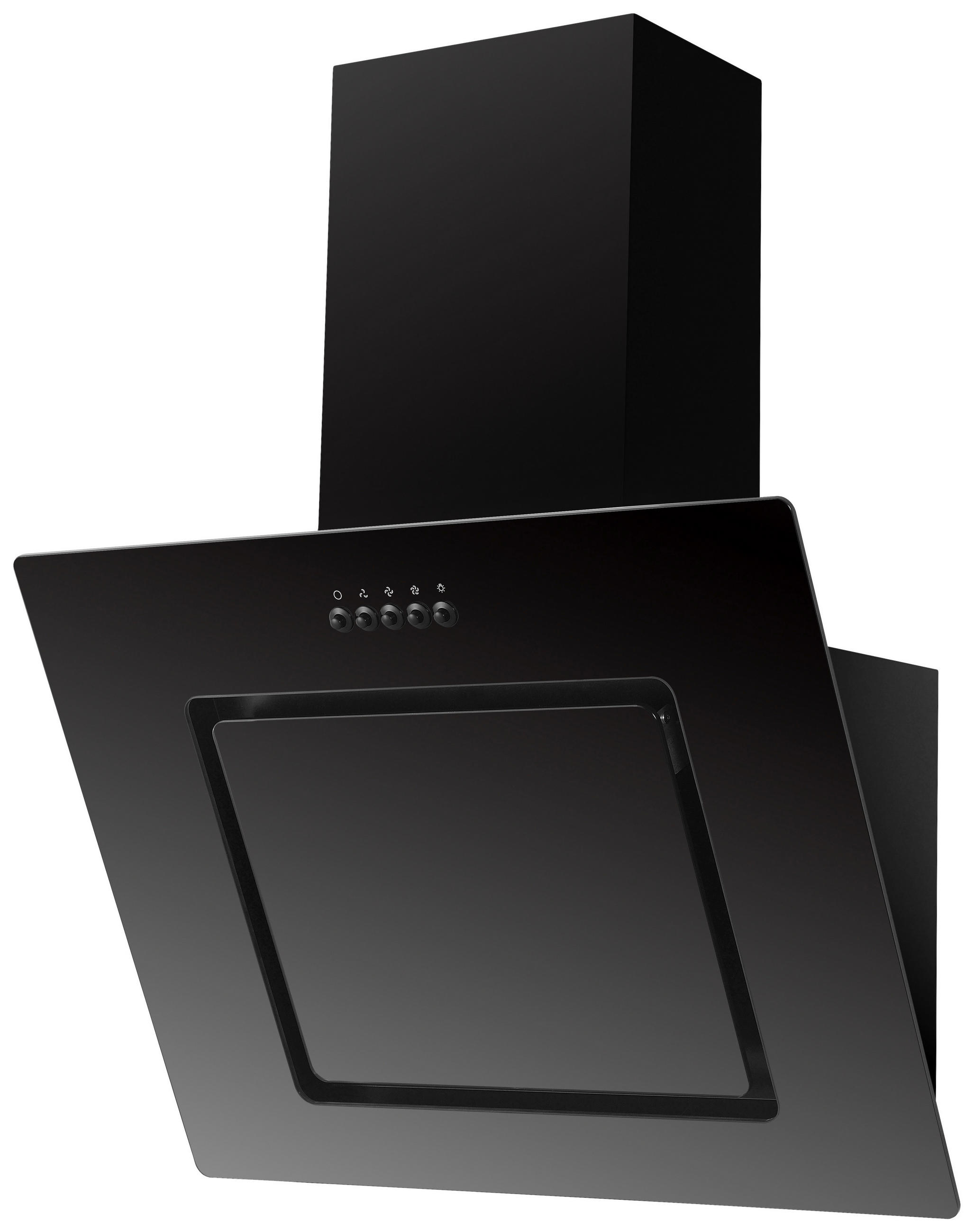 FLÄKTKÅPA CH22010SBZ  - svart, Trend, metall/glas (60/73,9-111,9/34cm) - Respekta