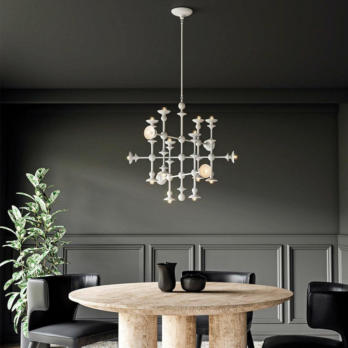 KRONLEUCHTER 76,2/74,9 cm   - Weiß, KONVENTIONELL, Metall (76,2/74,9cm) - Elstead Lighting