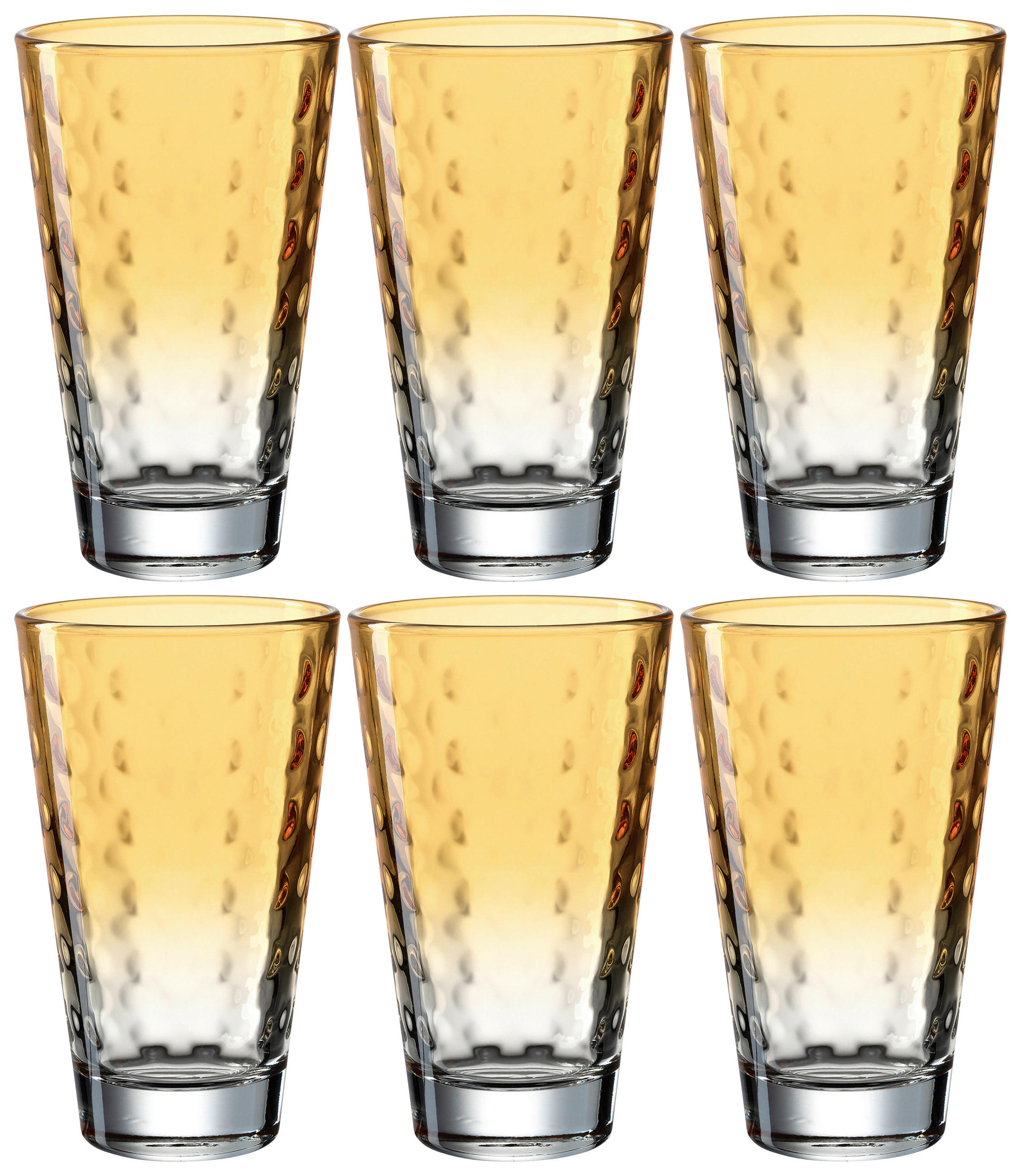 GLÄSERSET Optic 6-teilig  - Basics, Glas (300ml) - Leonardo