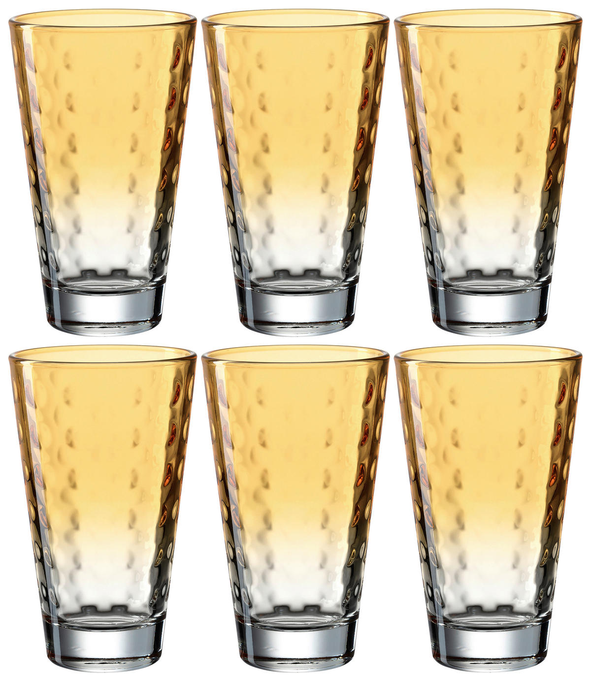 GLÄSERSET Optic 6-teilig  - Basics, Glas (300ml) - Leonardo