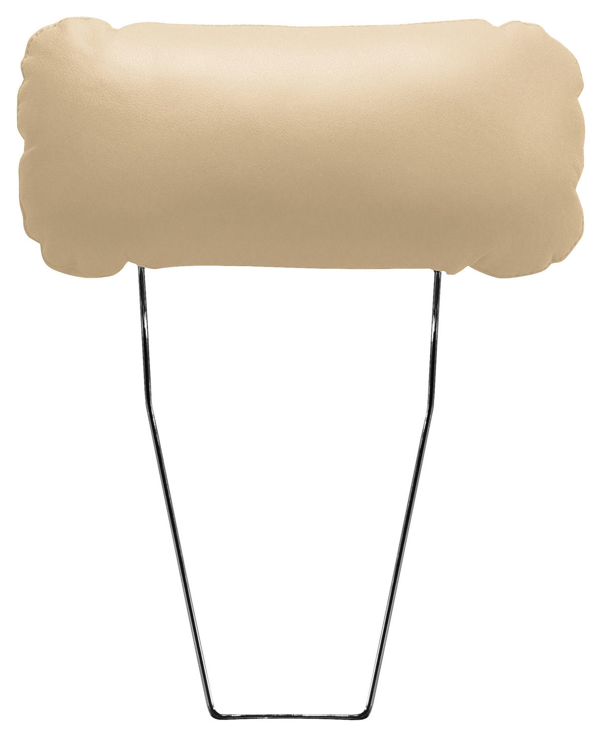 KOPFSTÜTZE - Beige, Design, Leder/Textil (43/18/15cm) - Livetastic