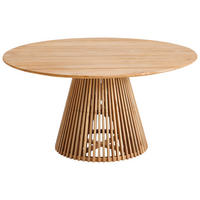 GARTENTISCH 150/150/78 cm Holz rund  - Teakfarben, Design, Holz (150/150/78cm) - Amatio