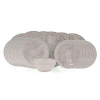 KOMBISERVICE Grau 24-teilig 6 Personen  - Grau, Basics, Keramik (20cm)