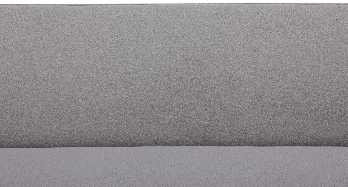 SCHLAFSOFA in Bouclé Grau  - Schwarz/Naturfarben, Modern, Holz/Kunststoff (183/77/87cm) - P & B
