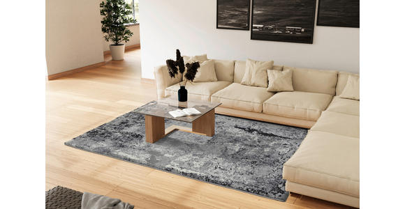 WEBTEPPICH 65/130 cm Timeline Quantum Grau, Hellgrau, Dunkelgrau - Dunkelgrau/Hellgrau, Design, Textil (65/130cm) - Novel