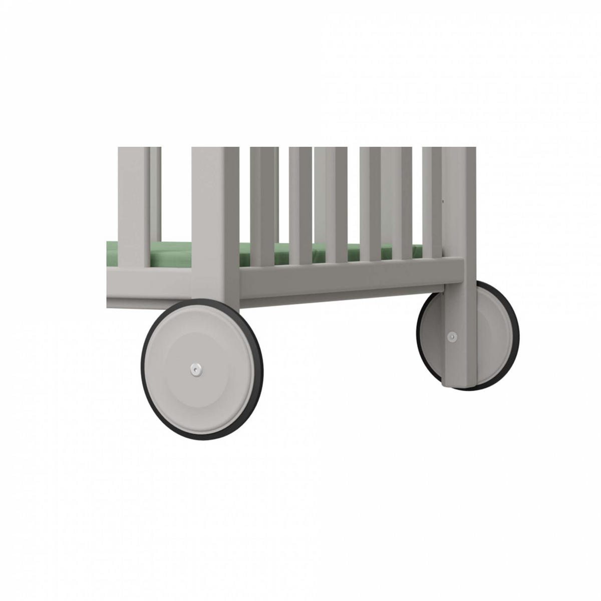 KISÁGY GÖRGŐK - világosszürke, Basics, fa (13,6cm) - Paidi