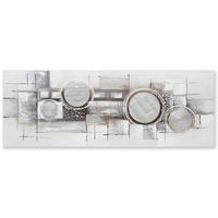 ULJANA SLIKA  150/55 cm       - siva/bela, Dizajnerski, drvo/metal (150/55cm) - Monee