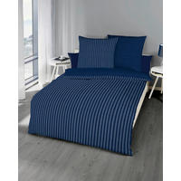 BETTWÄSCHE Eternity Combo Makosatin 155/220 cm  - Dunkelblau, Design, Textil (155/220cm) - Kaeppel