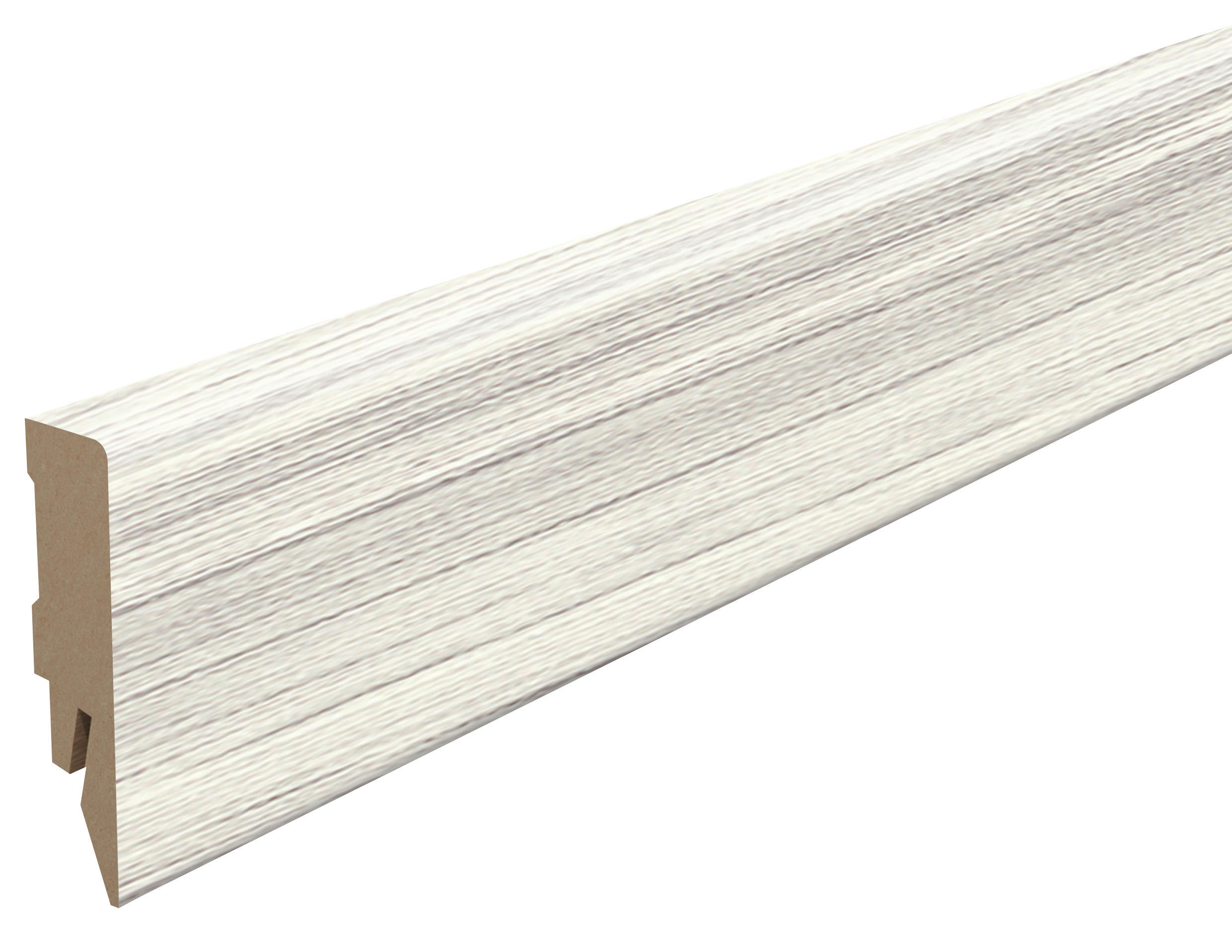 Egger Holzwerkstoffe Sockelleiste Kubische Leiste Hellgrau 1.4x5.8x240 cm