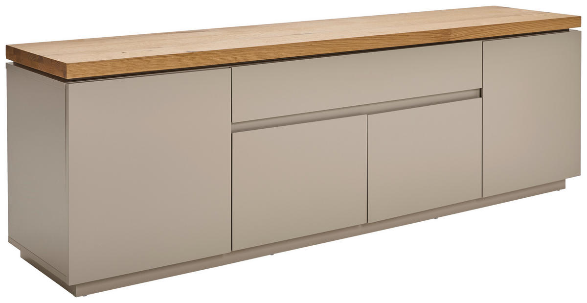 Lowboard Asmara  in 173/56/40 cm  - Eichefarben/Grau, Design, Holzwerkstoff (173/56/40cm) - MID.YOU