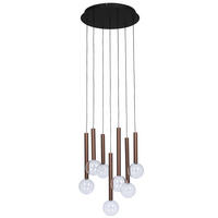 LED-HÄNGELEUCHTE Glasgow 40/180 cm   - Klar/Schwarz, Design, Glas/Metall (40/180cm) - Dieter Knoll