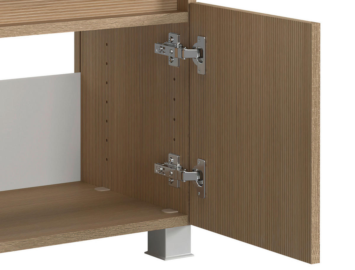 WASCHBECKENUNTERSCHRANK 60/54/35 cm  - Sandfarben/Eichefarben, KONVENTIONELL, Holzwerkstoff/Kunststoff (60/54/35cm) - Xora
