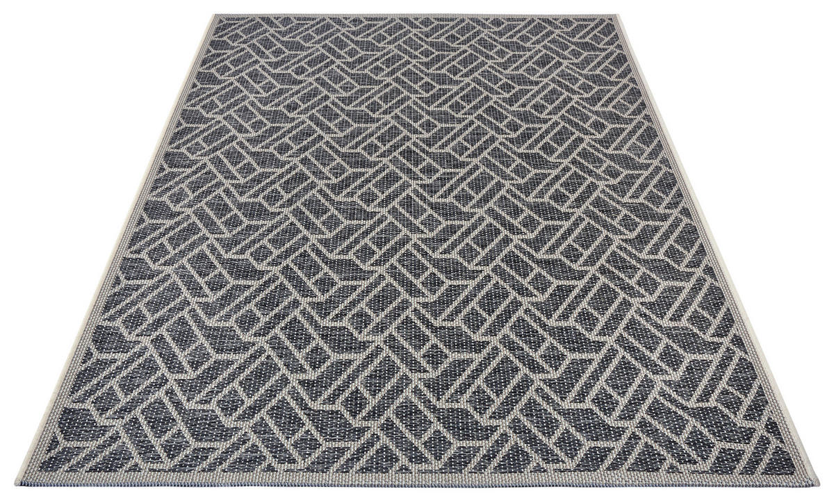 OUTDOORTEPPICH 76/150/150 cm Clyde Grau, Champagner  - Champagner/Grau, Design, Kunststoff/Textil (76/150/150cm)