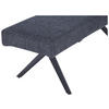 SITZBANK in Metall, Textil Dunkelgrau  - Dunkelgrau/Schwarz, KONVENTIONELL, Textil/Metall (140/49/47cm) - MID.YOU
