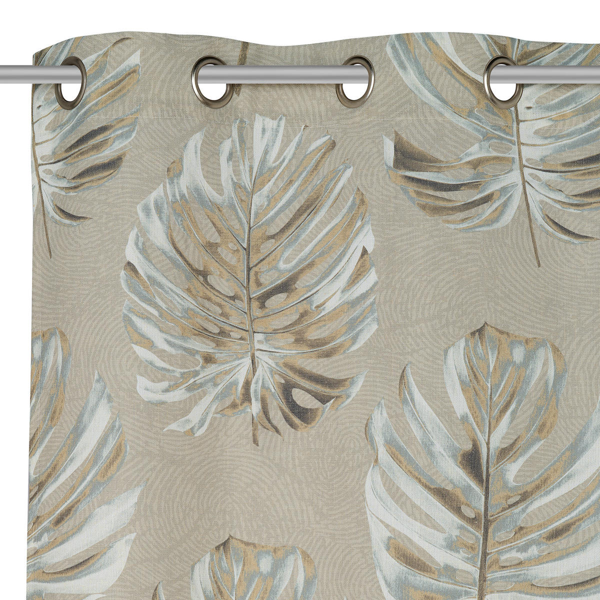 ÖSENVORHANG halbtransparent  - Grün, KONVENTIONELL, Textil (140/245cm) - Esposa