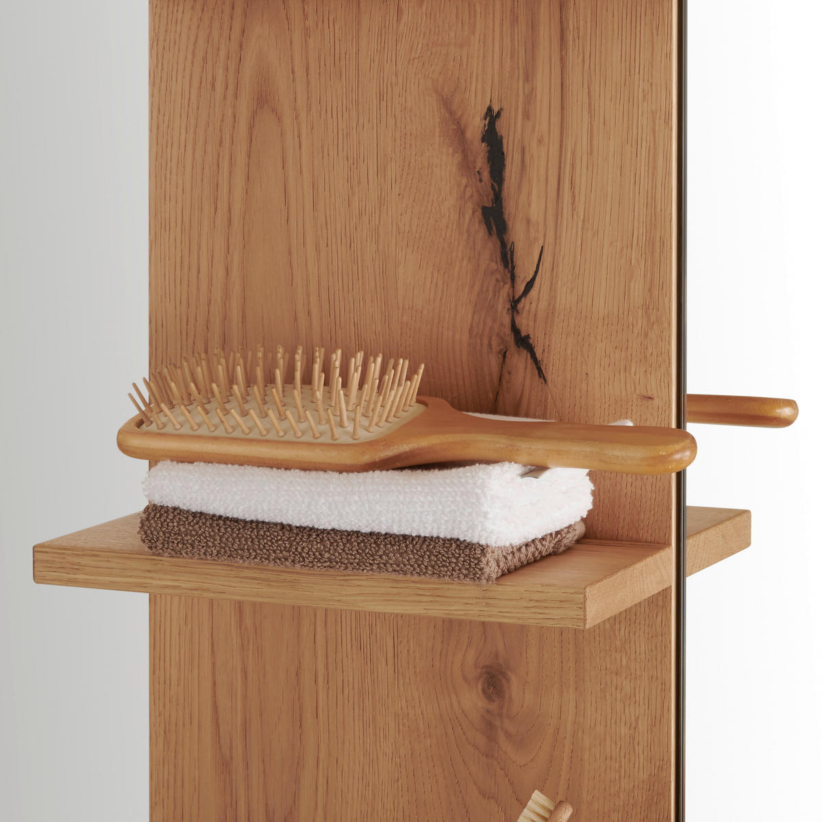 BADEZIMMER  in 155 cm  - Eichefarben/Weiß, MODERN, Glas/Holz (155cm) - Landscape