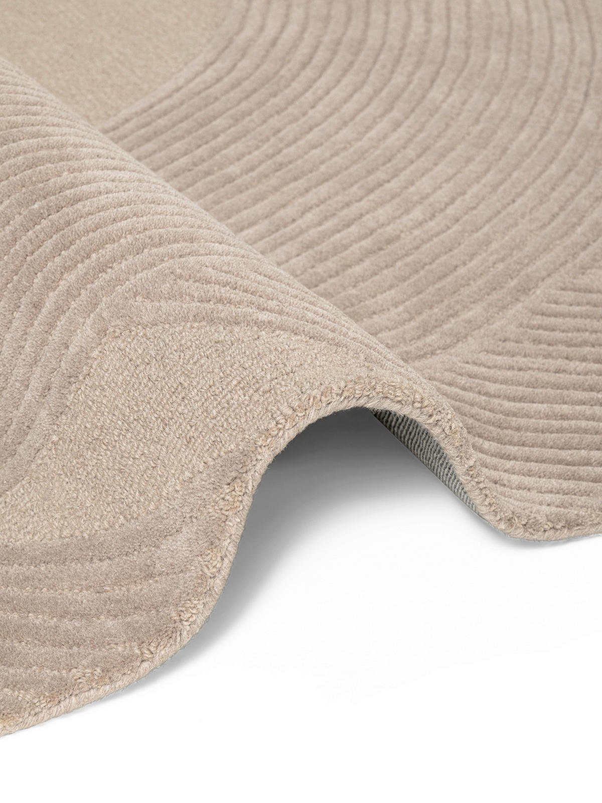 WOLLTEPPICH 200 cm Kensington Beige rund  - Beige, Basics, Textil (200cm) - Ted Baker
