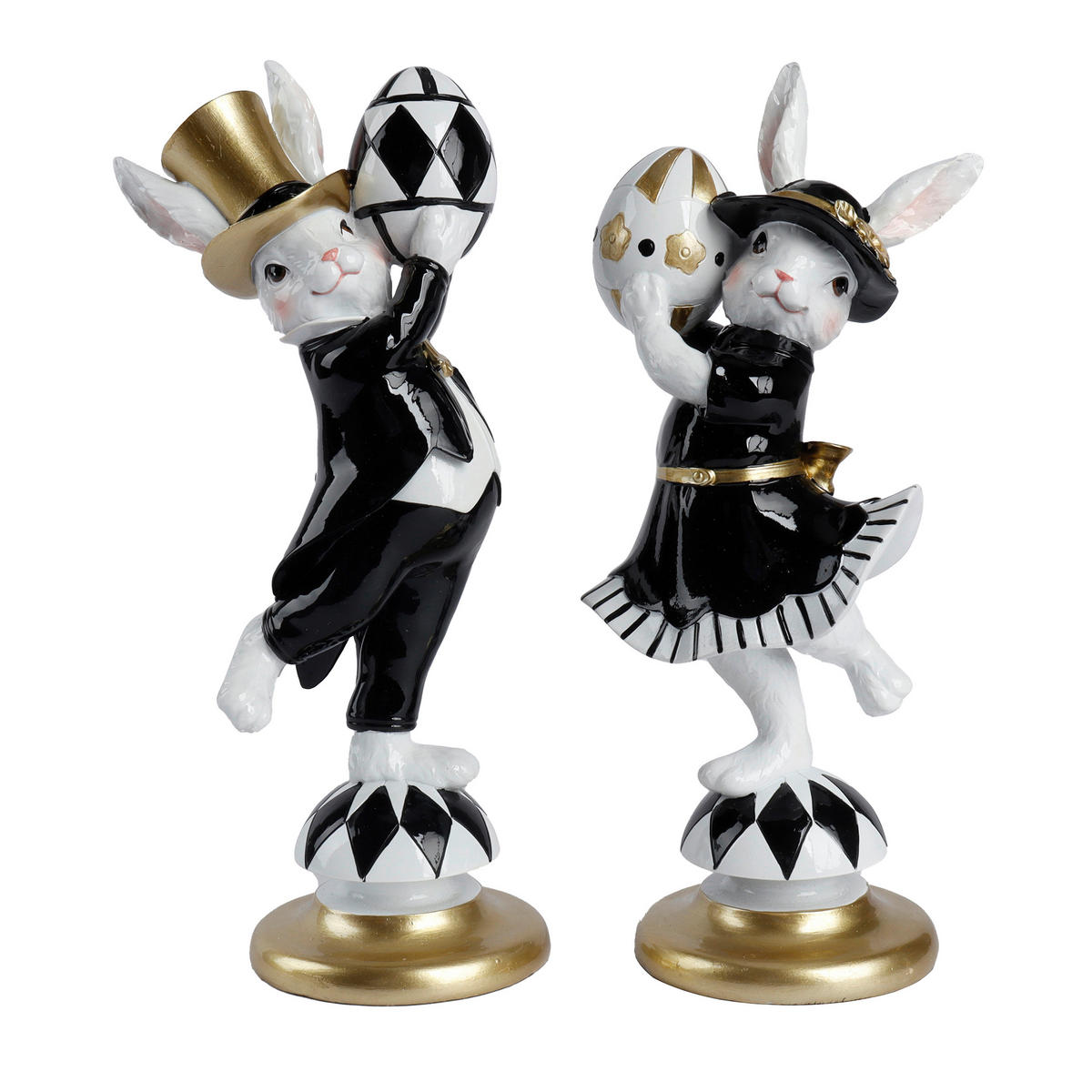 DEKOHASE - Schwarz/Weiß, LIFESTYLE, Kunststoff (12,7/10,3/30,5cm)