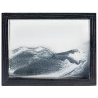 BILD Strand & Meer  - Schwarz, Design, Glas/Naturmaterialien (21,5/4/16,5cm) - Ambia Home