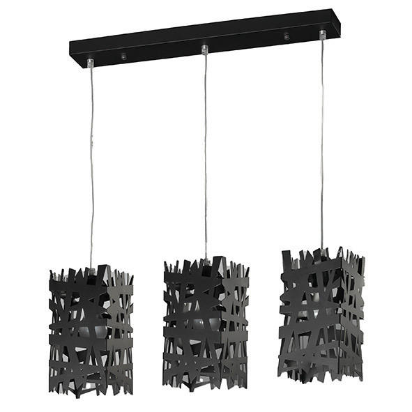 HÄNGELEUCHTE 55/100 cm   - Schwarz, Design, Metall (55/100cm)