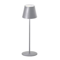 AKKU-TISCHLEUCHTE Cosenza   - Silberfarben, KONVENTIONELL, Metall (12cm)