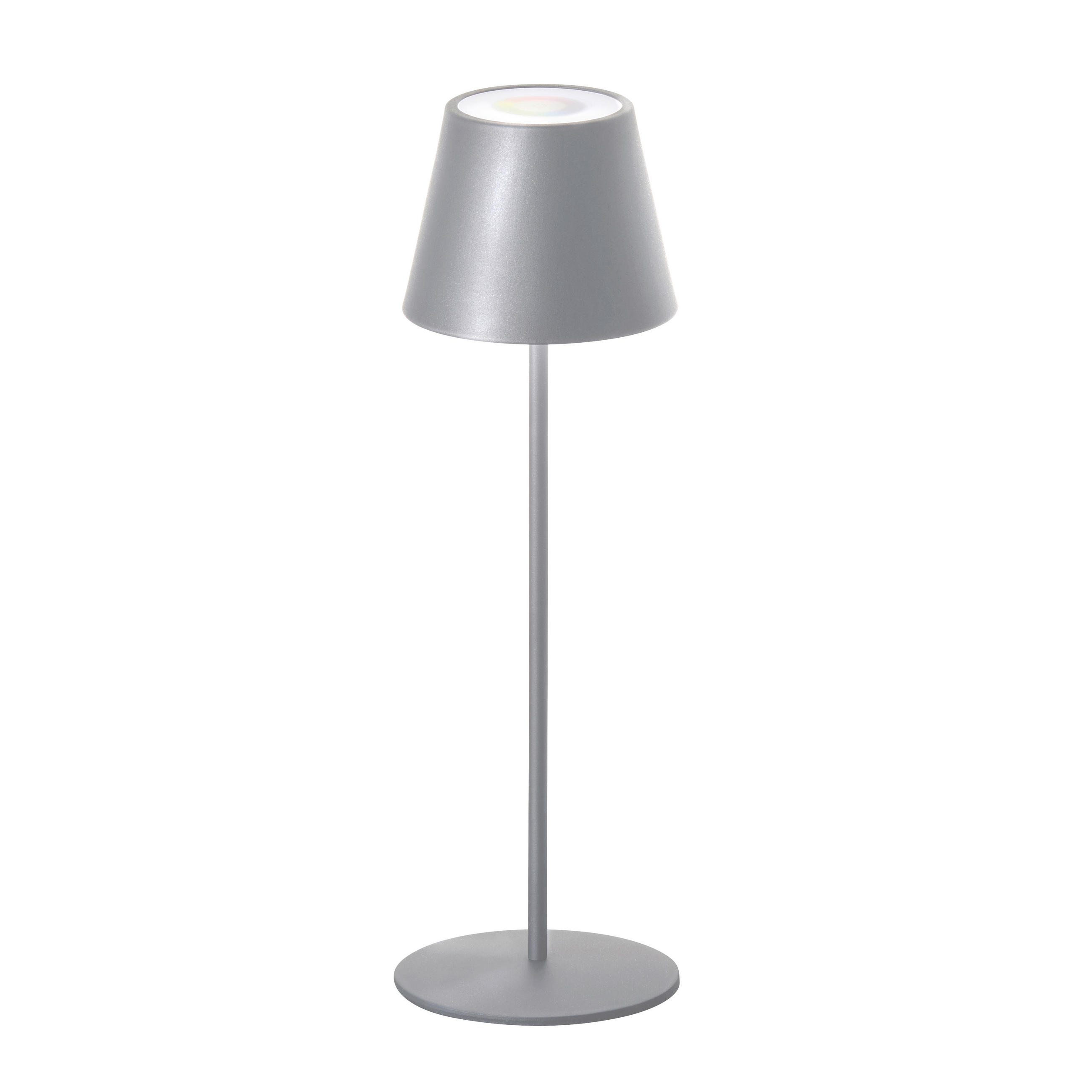 XXXLutz Akku-Tischleuchte Cosenza Silber 12 cm