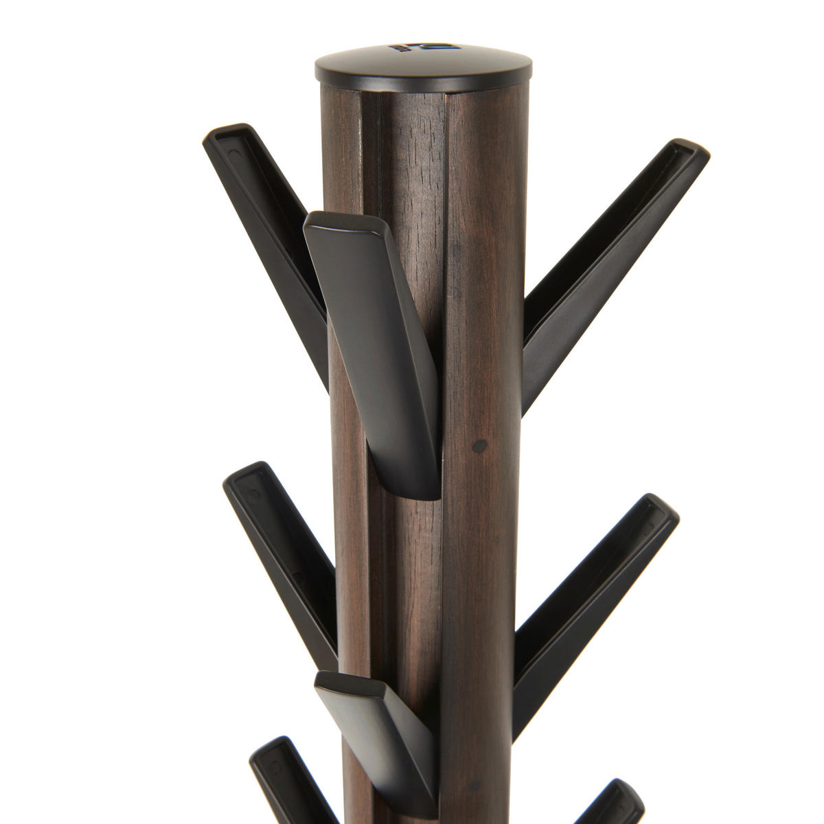 VEŠIAK NA ODEVY - čierna/farba vlašského orecha, Basics, drevo (40/168/40cm) - Umbra