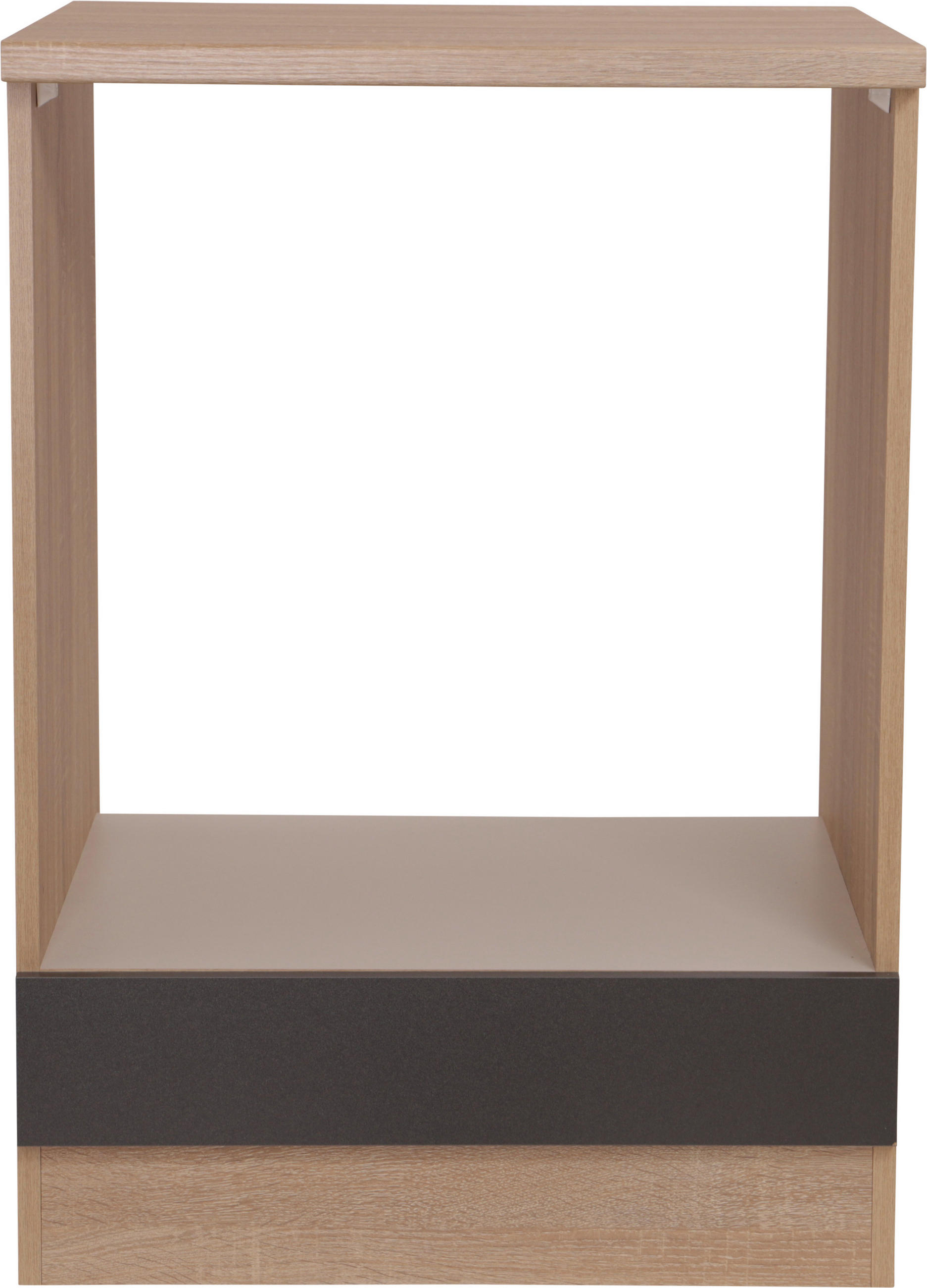 HERDUMBAUSCHRANK 60/84,8/60 cm  in Grau, Eichefarben  - Eichefarben/Grau, Basics, Holzwerkstoff (60/84,8/60cm) - Respekta