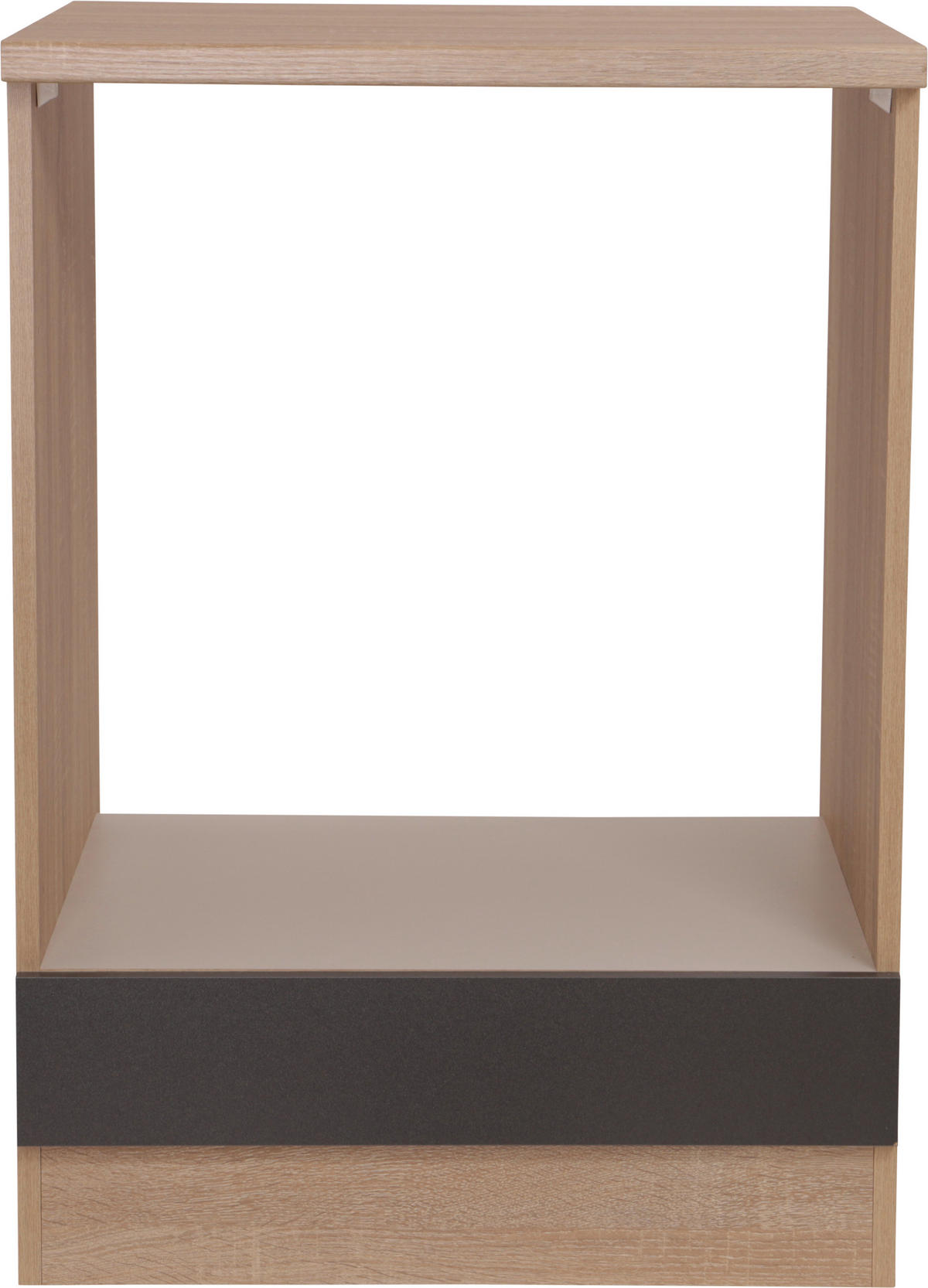 HERDUMBAUSCHRANK 60/84,8/60 cm  in Grau, Eichefarben  - Eichefarben/Grau, Basics, Holzwerkstoff (60/84,8/60cm) - Respekta