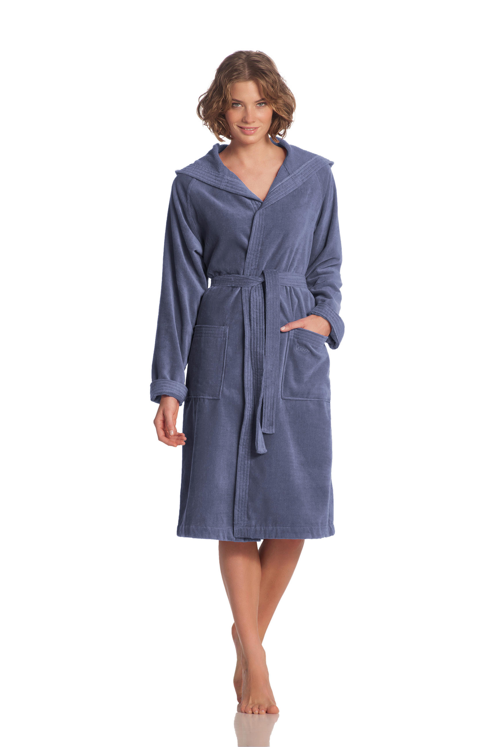 BADEMANTEL M Unisex  - Blau, Basics, Textil (Mnull) - Vossen