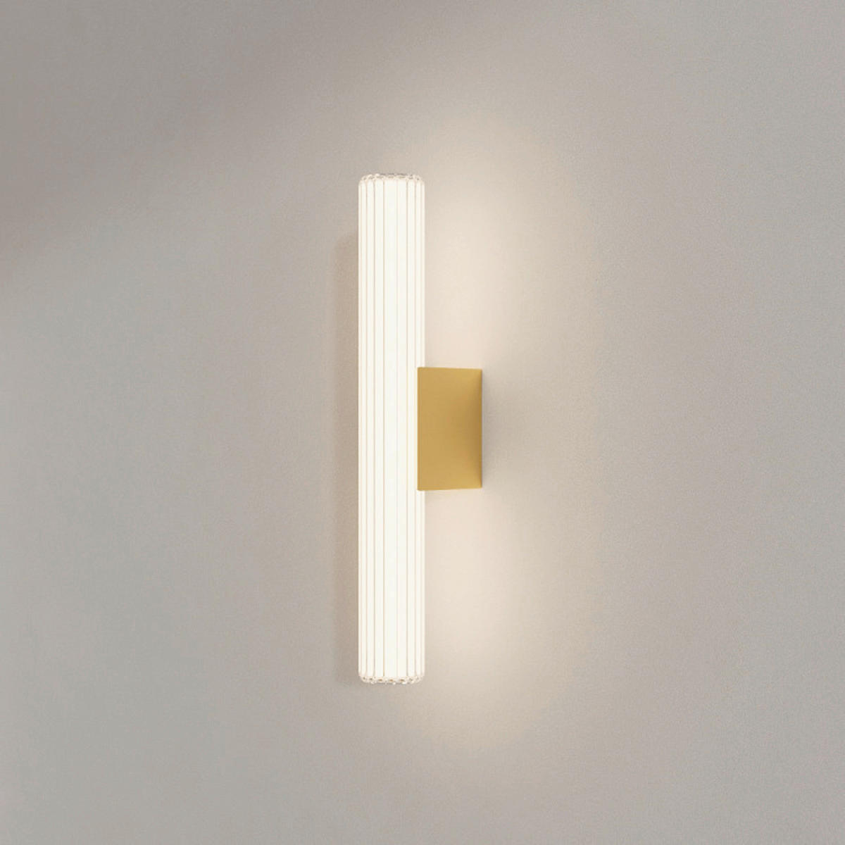 LED-WANDLEUCHTE Linea 45/6/11.5 cm  - Goldfarben, Design, Glas (45/6/11.5cm)