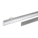 PANEELWAGEN 60 cm  - Alufarben/Weiß, Design, Kunststoff/Metall (60cm) - Homeware