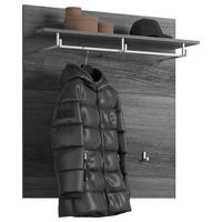 GARDEROBENPANEEL  in 90/98/27 cm  - Dunkelgrau, Design, Holzwerkstoff (90/98/27cm) - MID.YOU